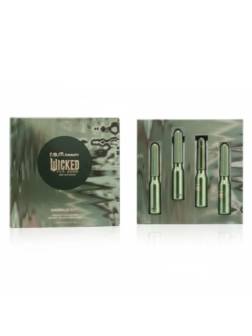 R.E.M. BEAUTY X WICKED: FOR GOOD EMERALD CITY METALLIC EYELINER SET